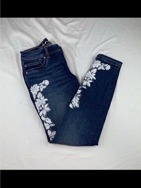 Floral jeans